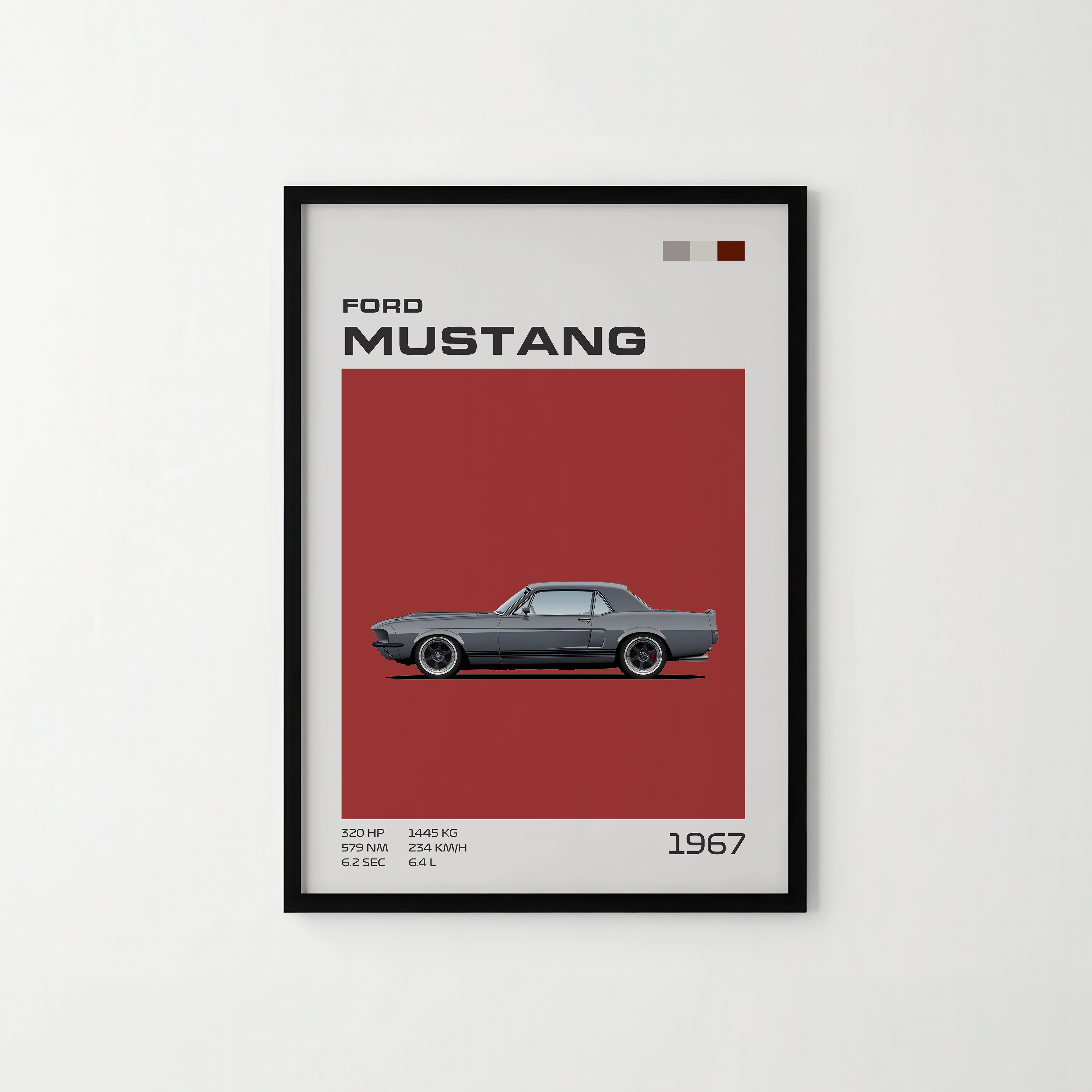 Poster Ford Mustang 1967 "Classic Edition"