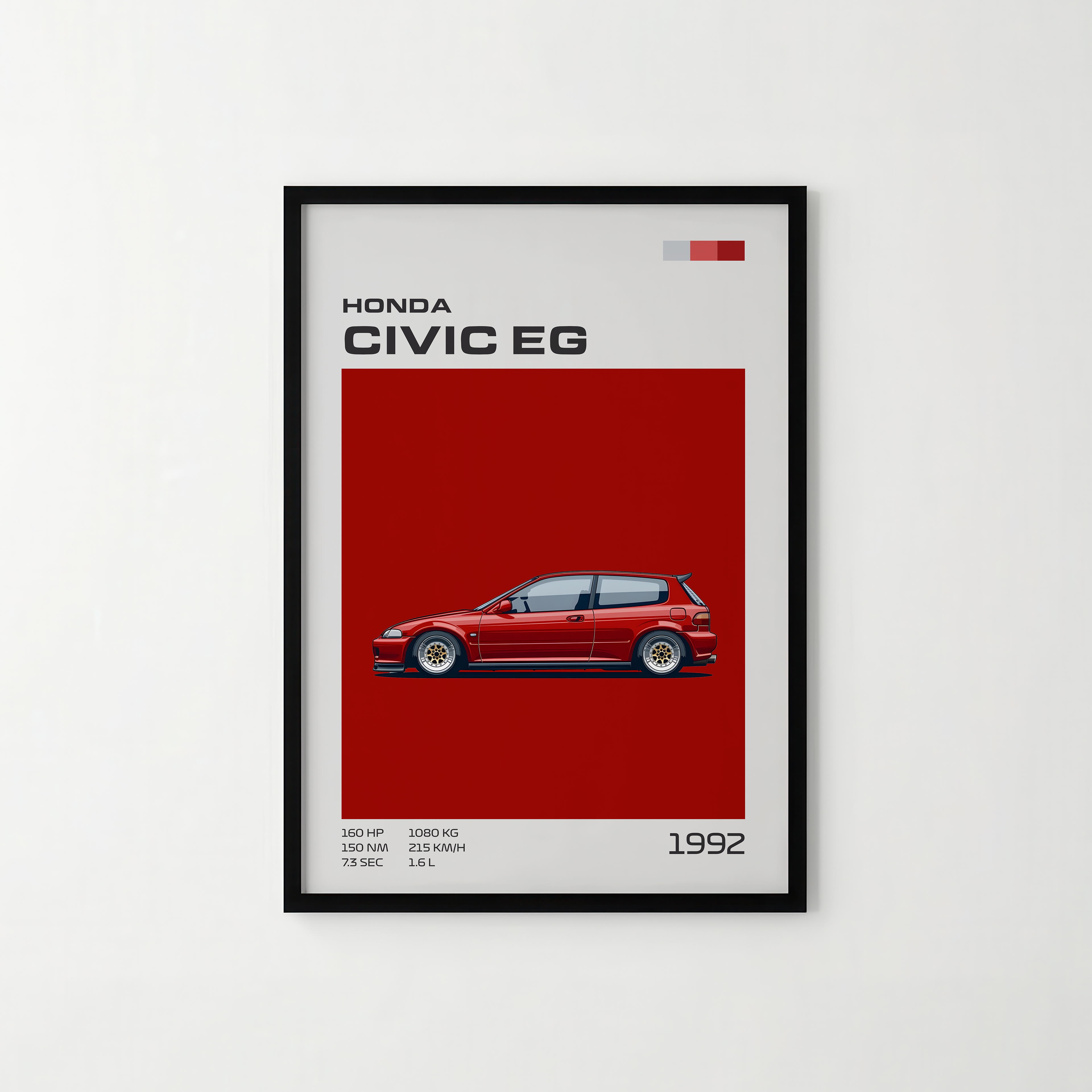 Poster Honda Civic EG VTi "Classic Edition"
