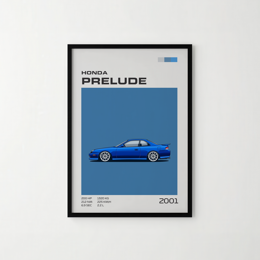 Poster Honda Prelude 5. Nesil "Classic Edition"