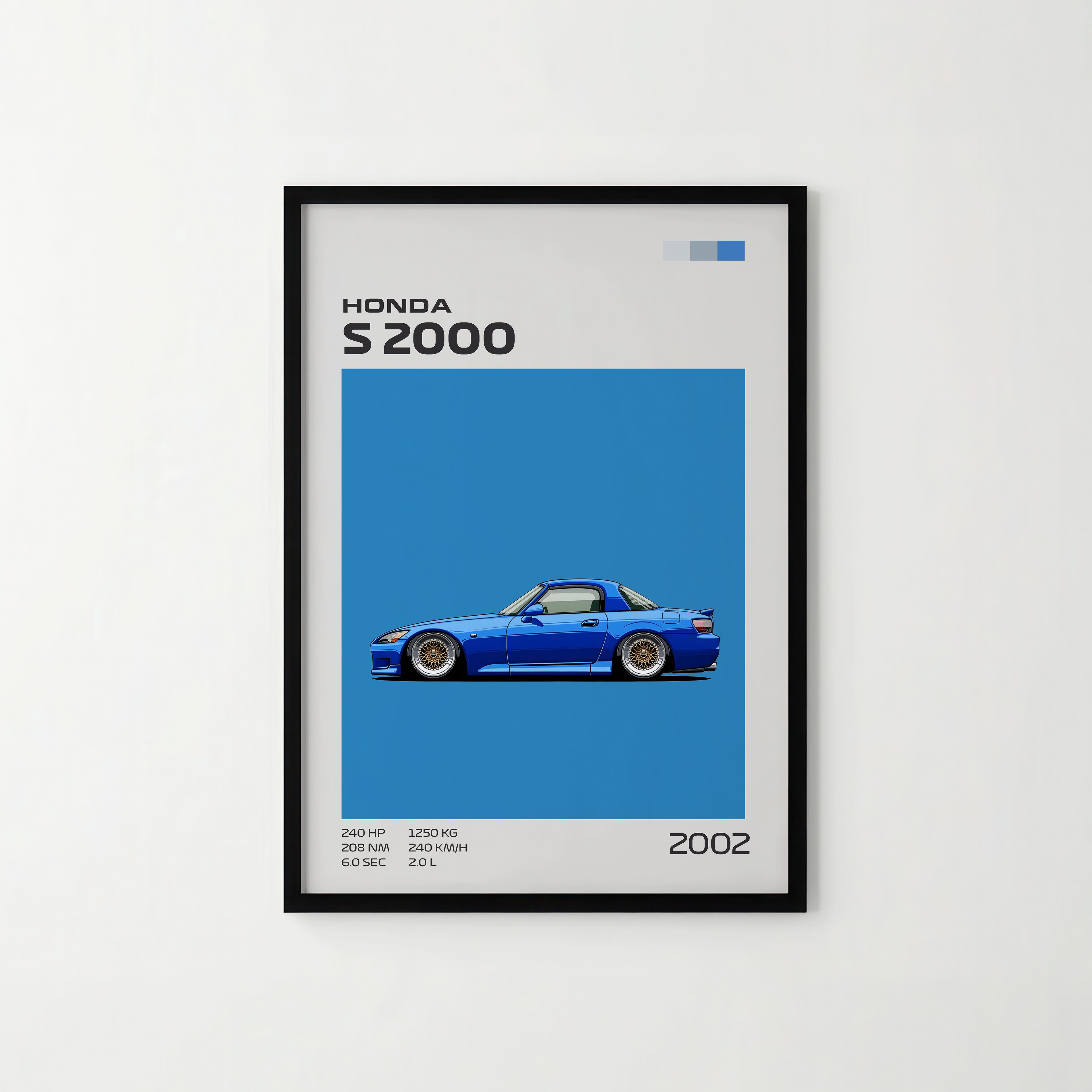 Poster Honda S2000 "Classic Edition"