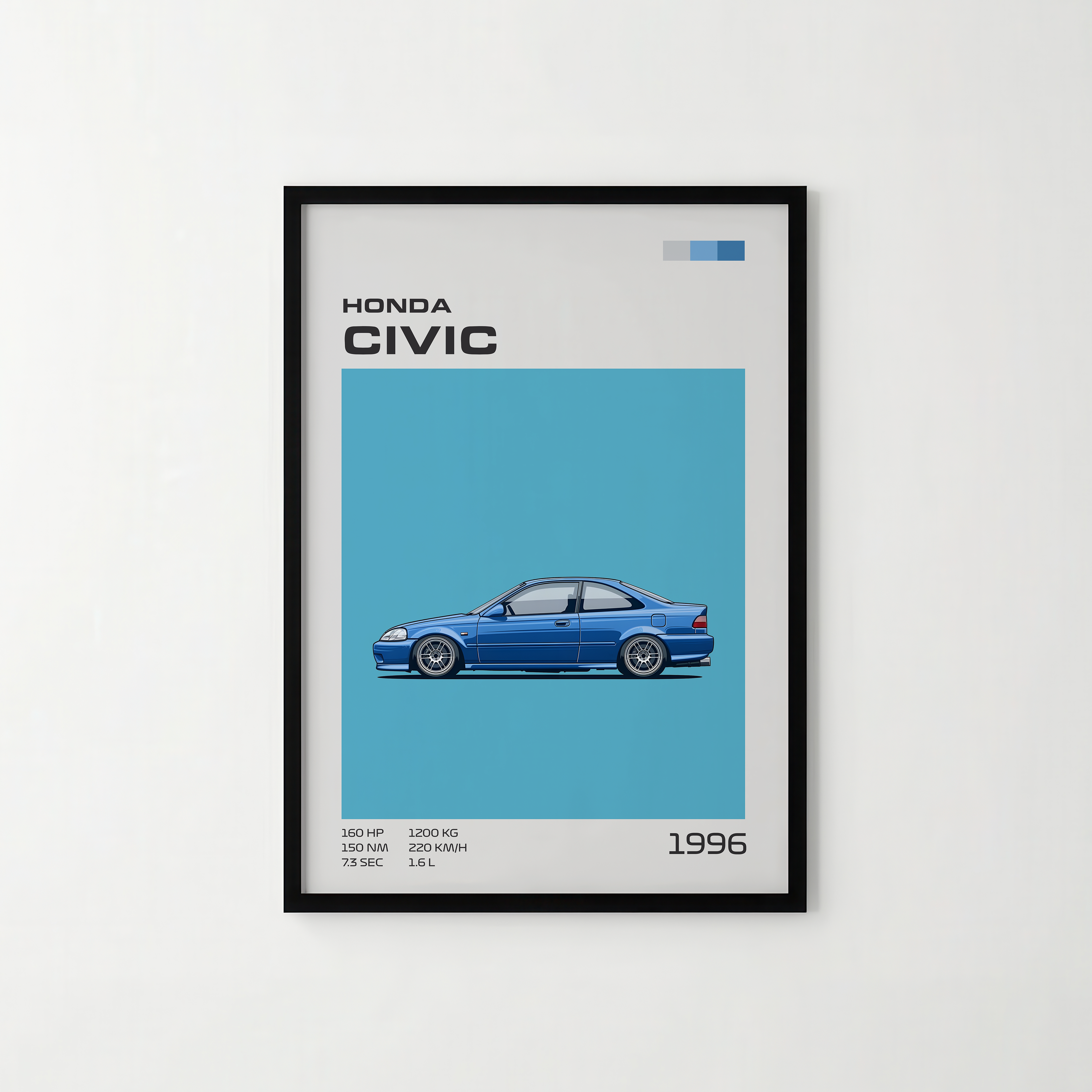 Poster Honda Civic 1996 "Classic Edition"