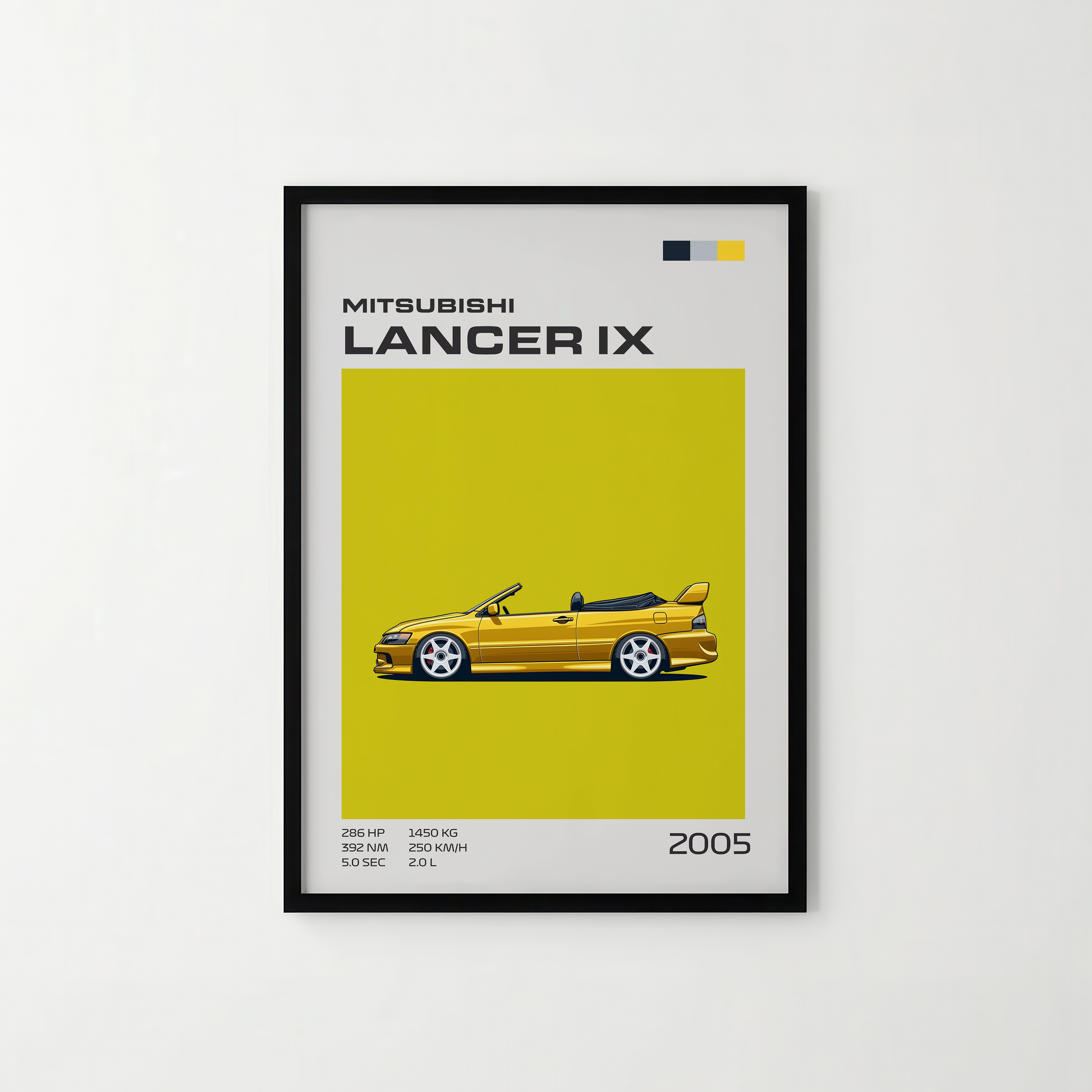 Poster Mitsubishi Lancer Evolution IX (2005-2007) "Classic Edition"