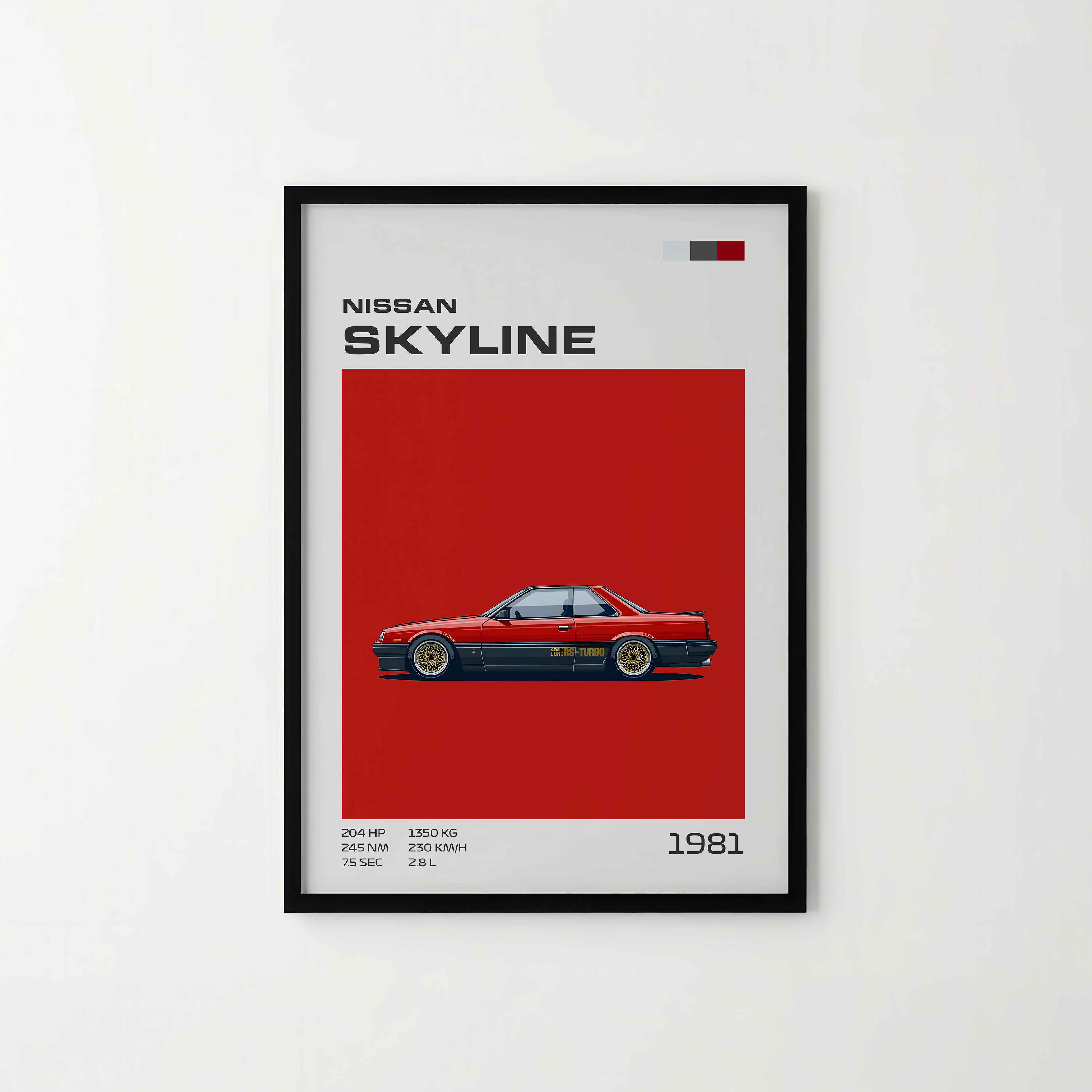 Poster Nissan Skyline R30 (1981-1985) "Classic Edition"