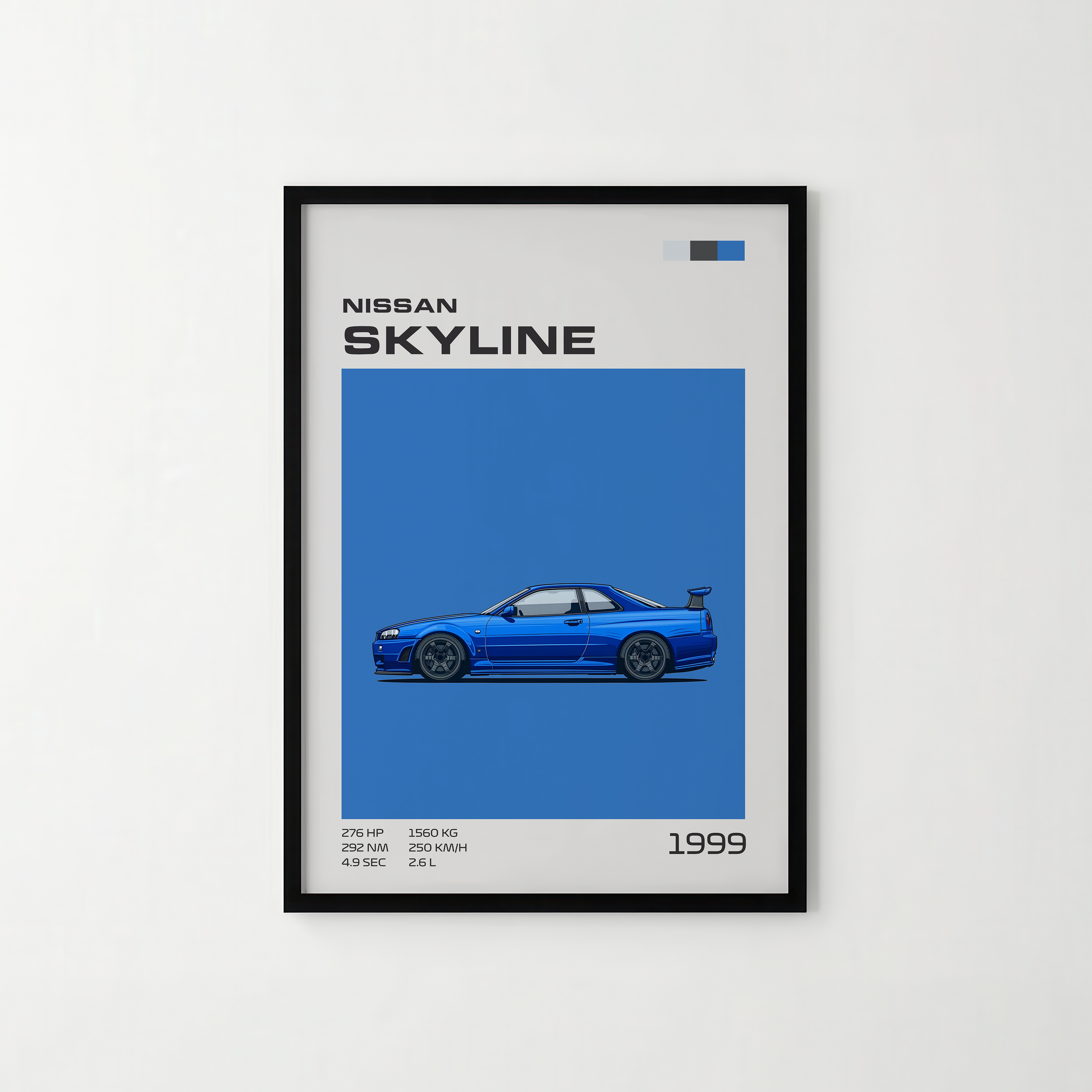 Poster Nissan Skyline R34 GT-R (1999) "Classic Edition"