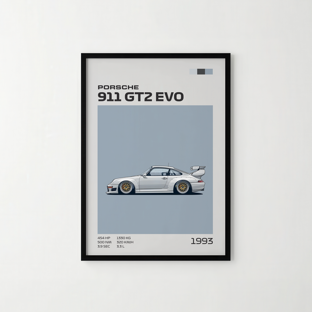 Poster Porsche 911 GT2 EVO "Classic Edition"