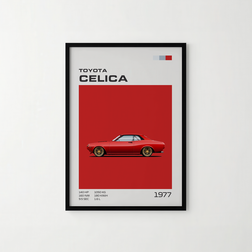 Poster Toyota Celica TA22 (1970-1977) "Classic Edition"