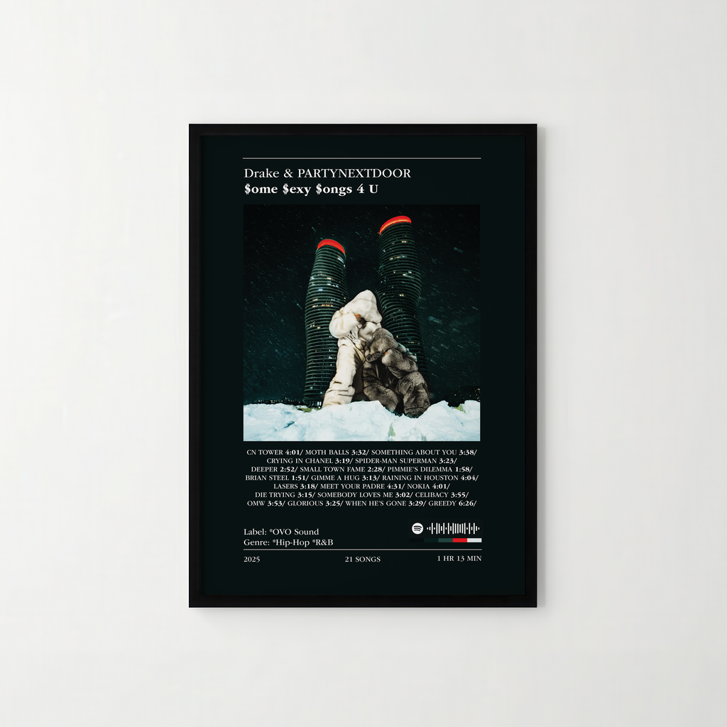 Poster Drake & PARTYNEXTDOOR - $ome $exy $ongs 4 U