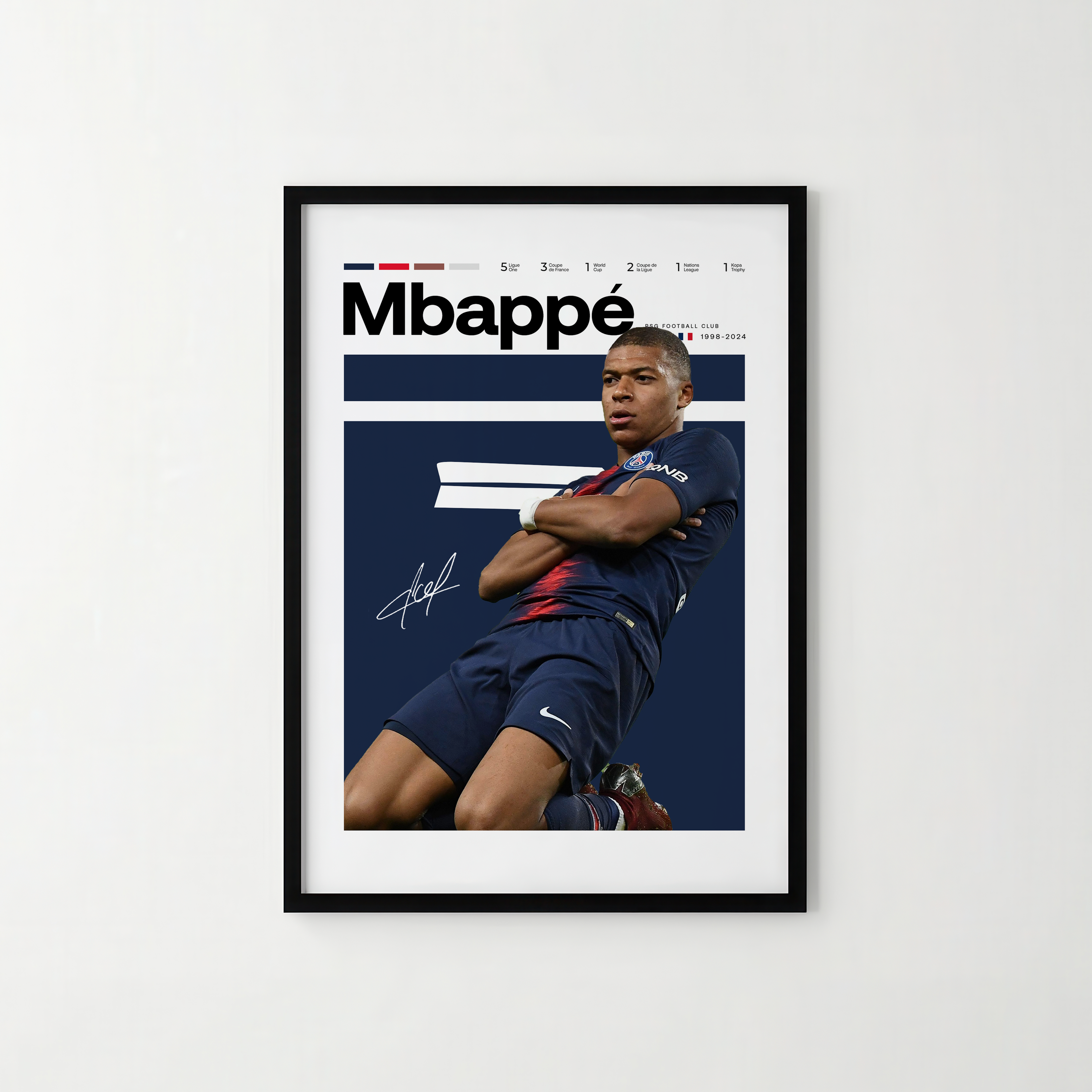 Poster Kylian Mbappé "Stats Edition"