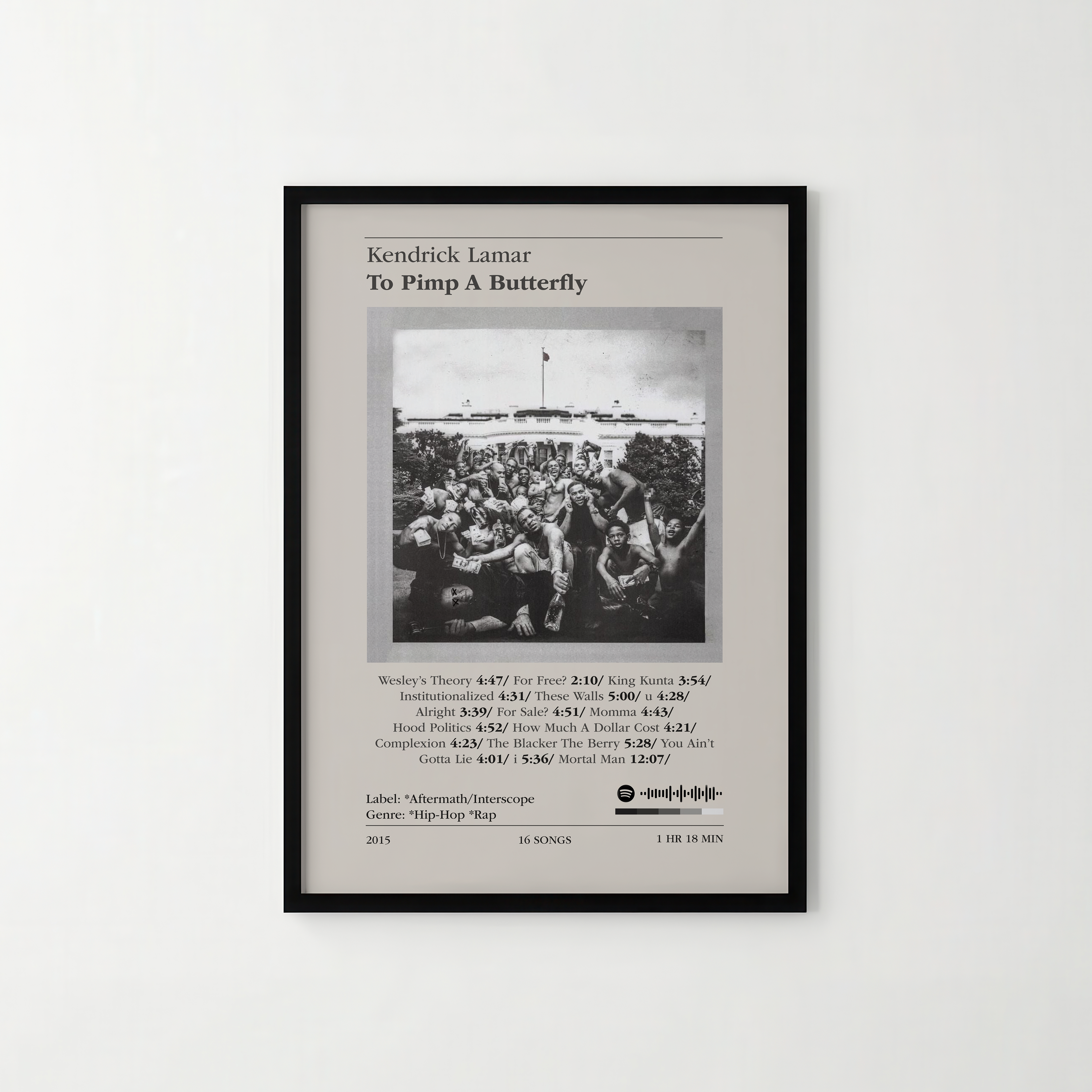 Poster Kendrick Lamar - To Pimp a Butterfly