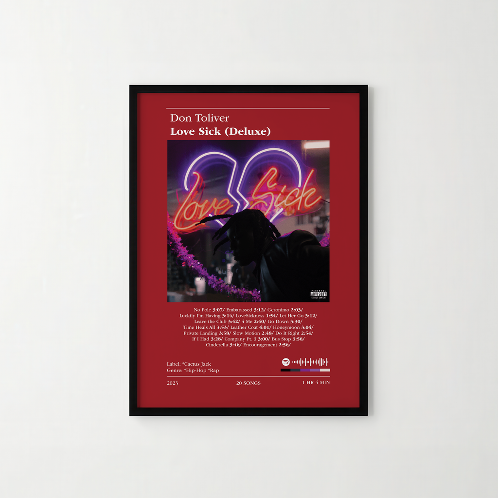 Poster Don Toliver - Love Sick (Deluxe)