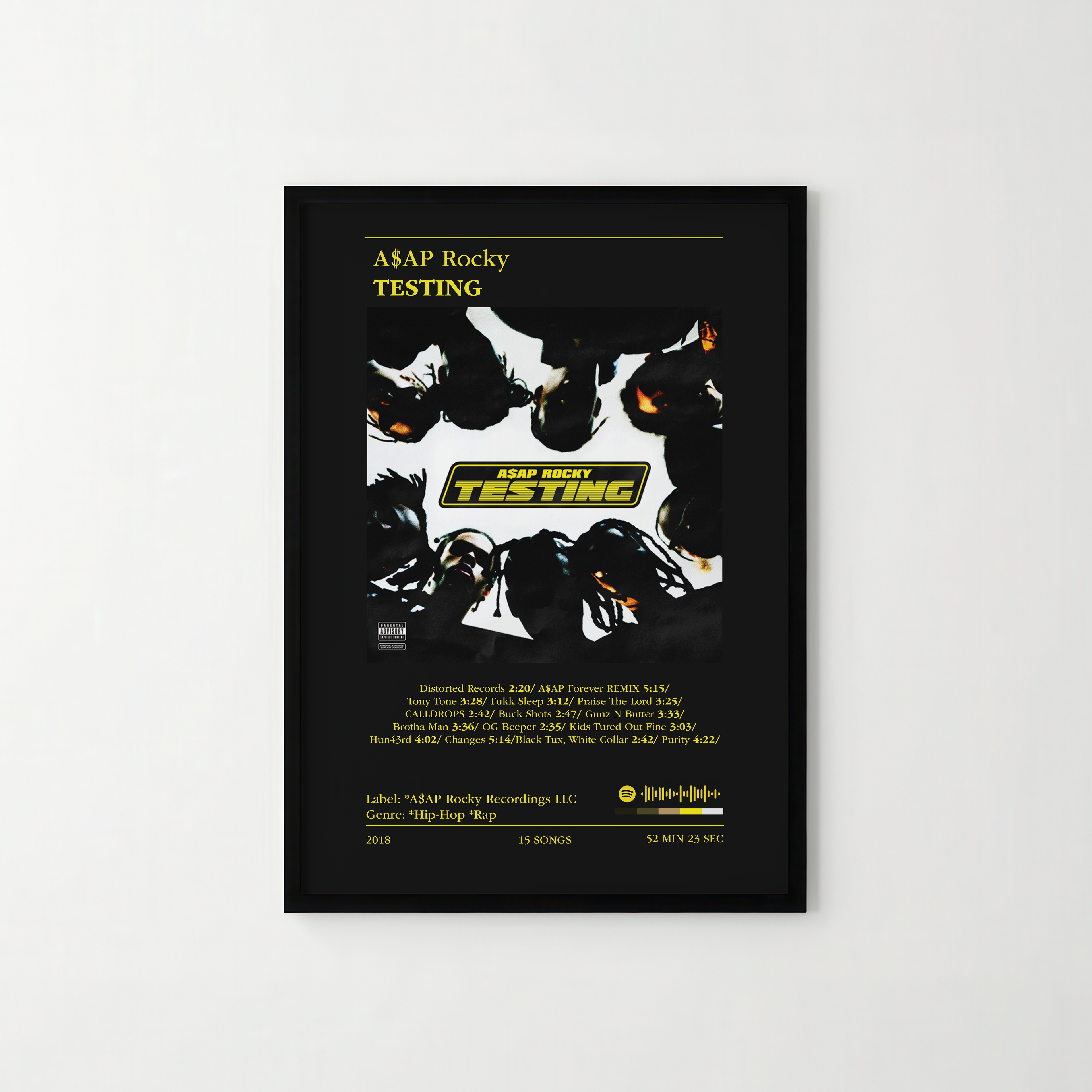 Poster A$AP Rocky - TESTING