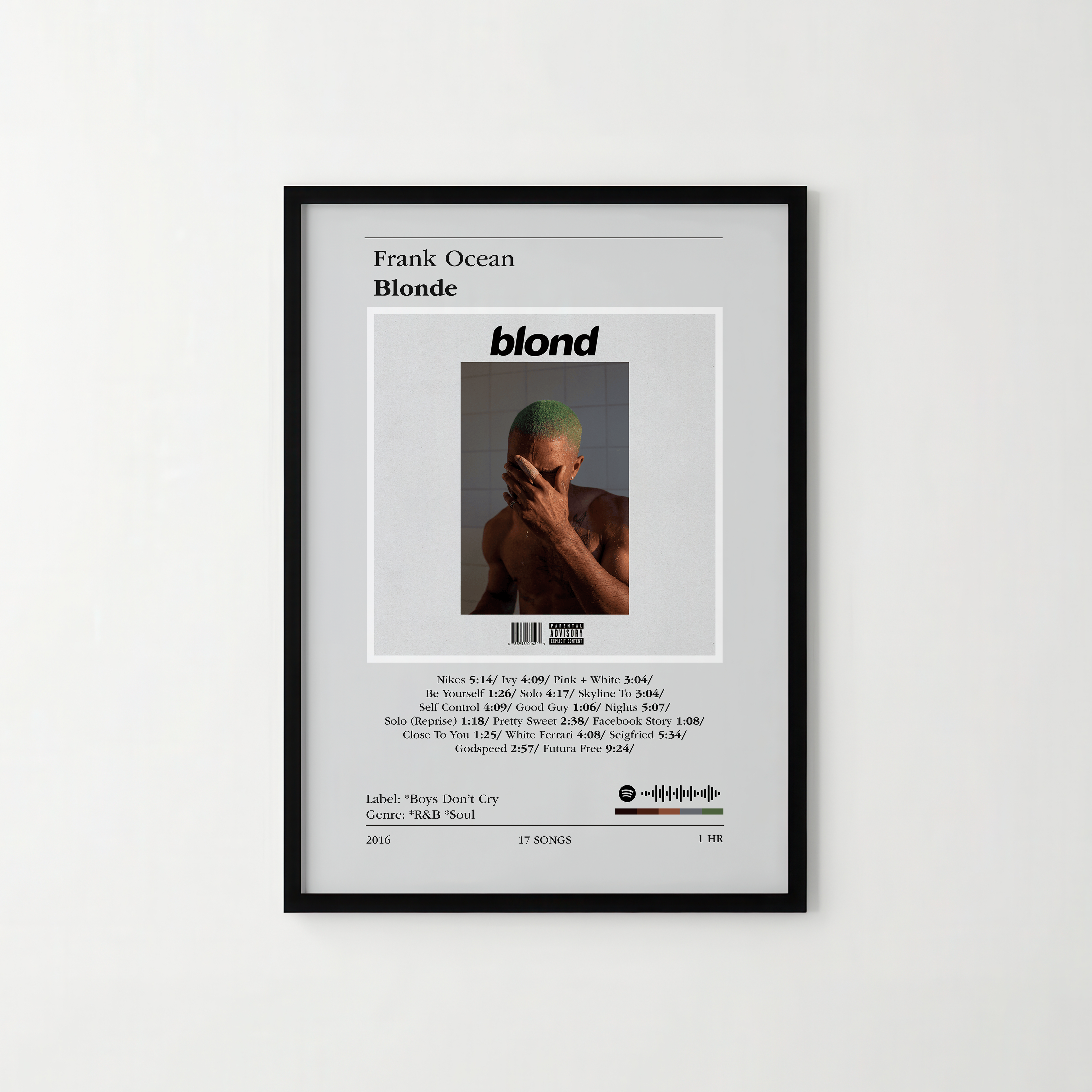 Poster Frank Ocean - Blonde