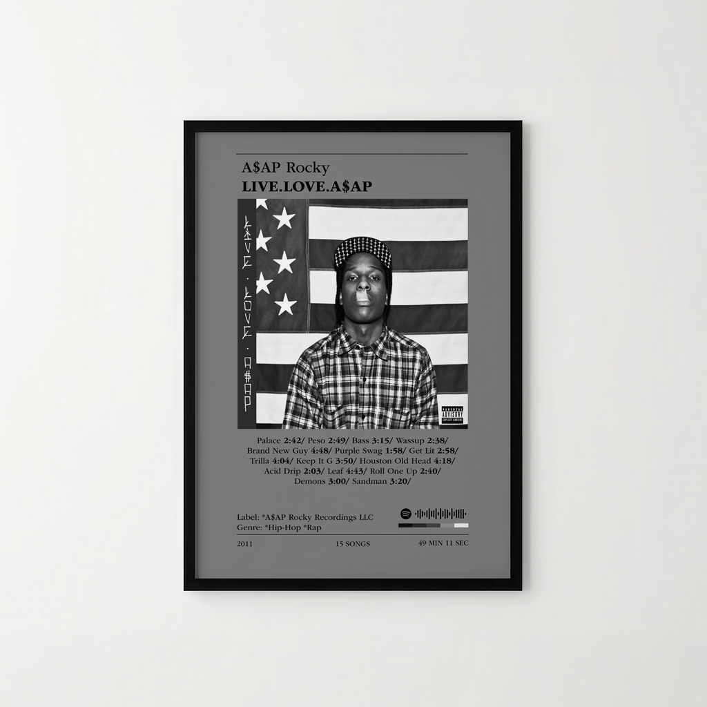 Poster A$AP Rocky - LIVE.LOVE.A$AP