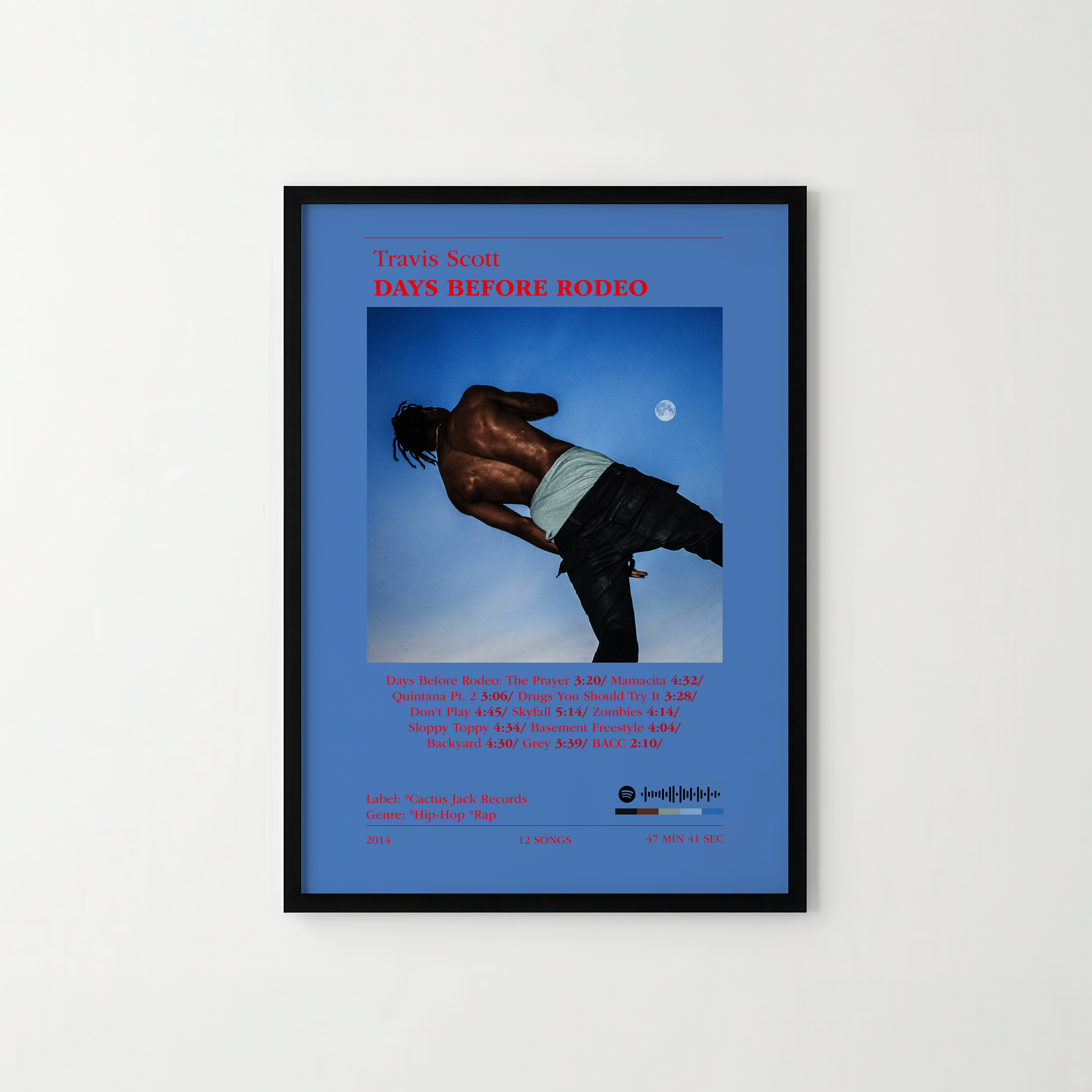 Poster Travis Scott - Days Before Rodeo