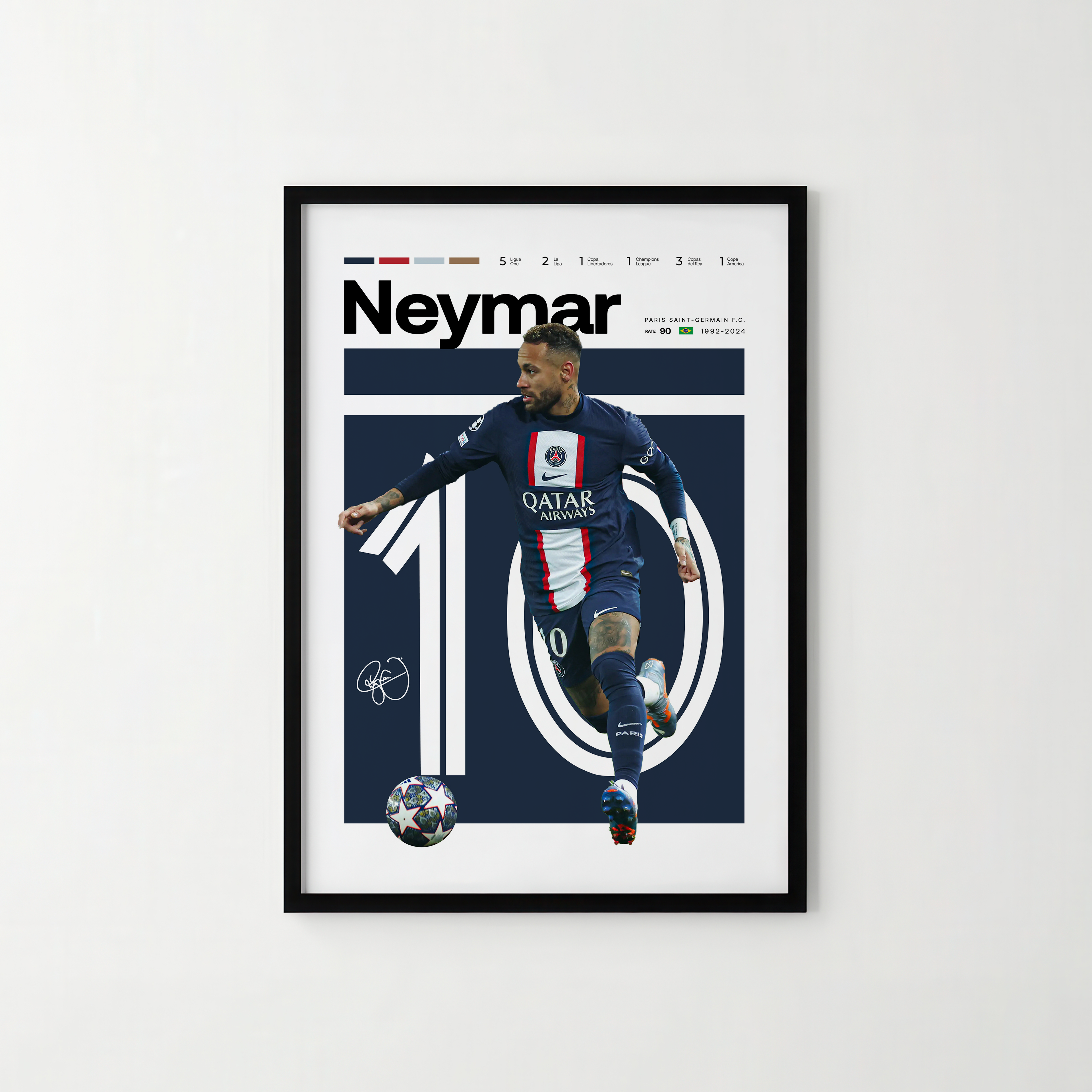 Poster Neymar Jr. "Stats Edition"