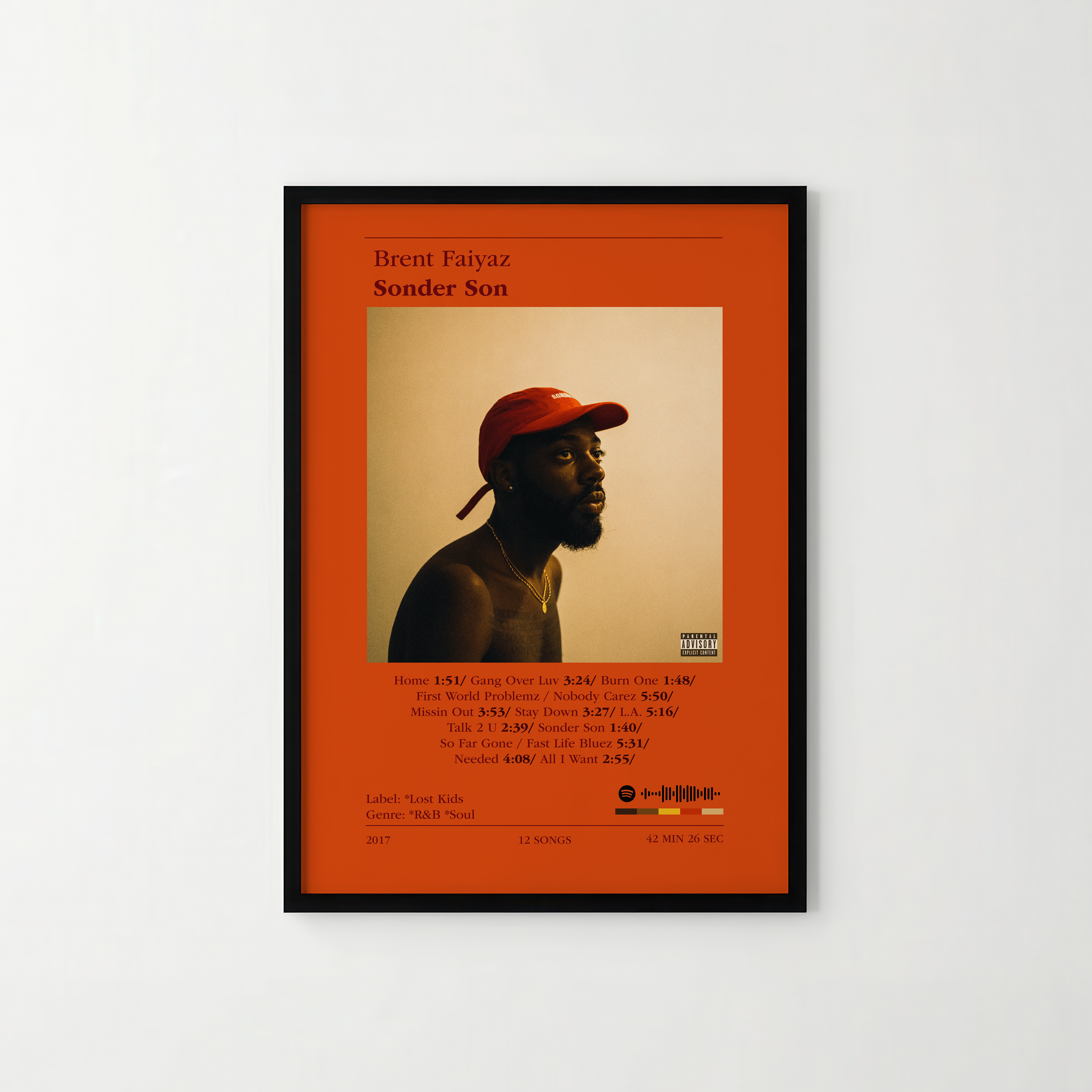 Poster Brent Faiyaz - Sonder Son