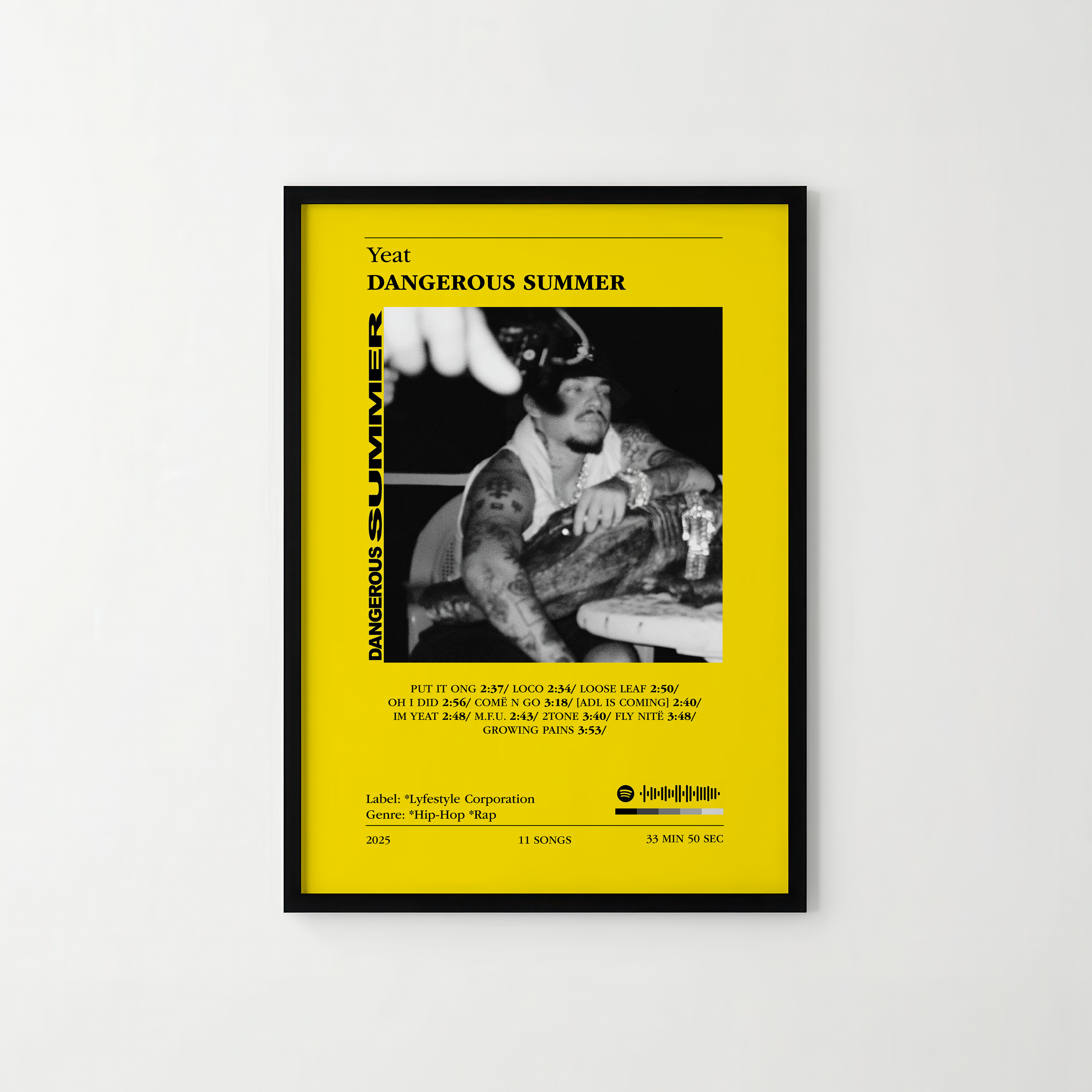 Poster Yeat - DANGEROUS SUMMER