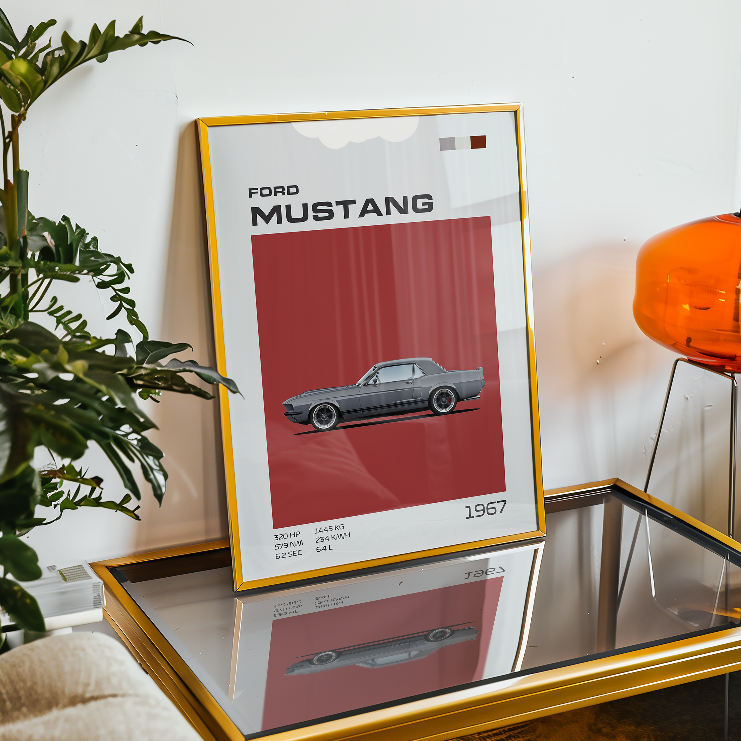Poster Ford Mustang 1967 "Classic Edition"