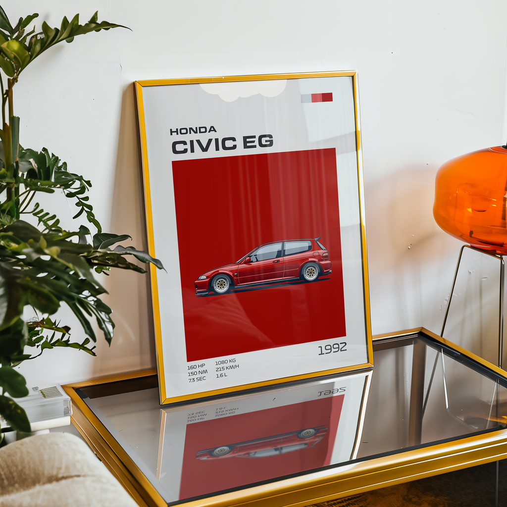 Poster Honda Civic EG VTi "Classic Edition"
