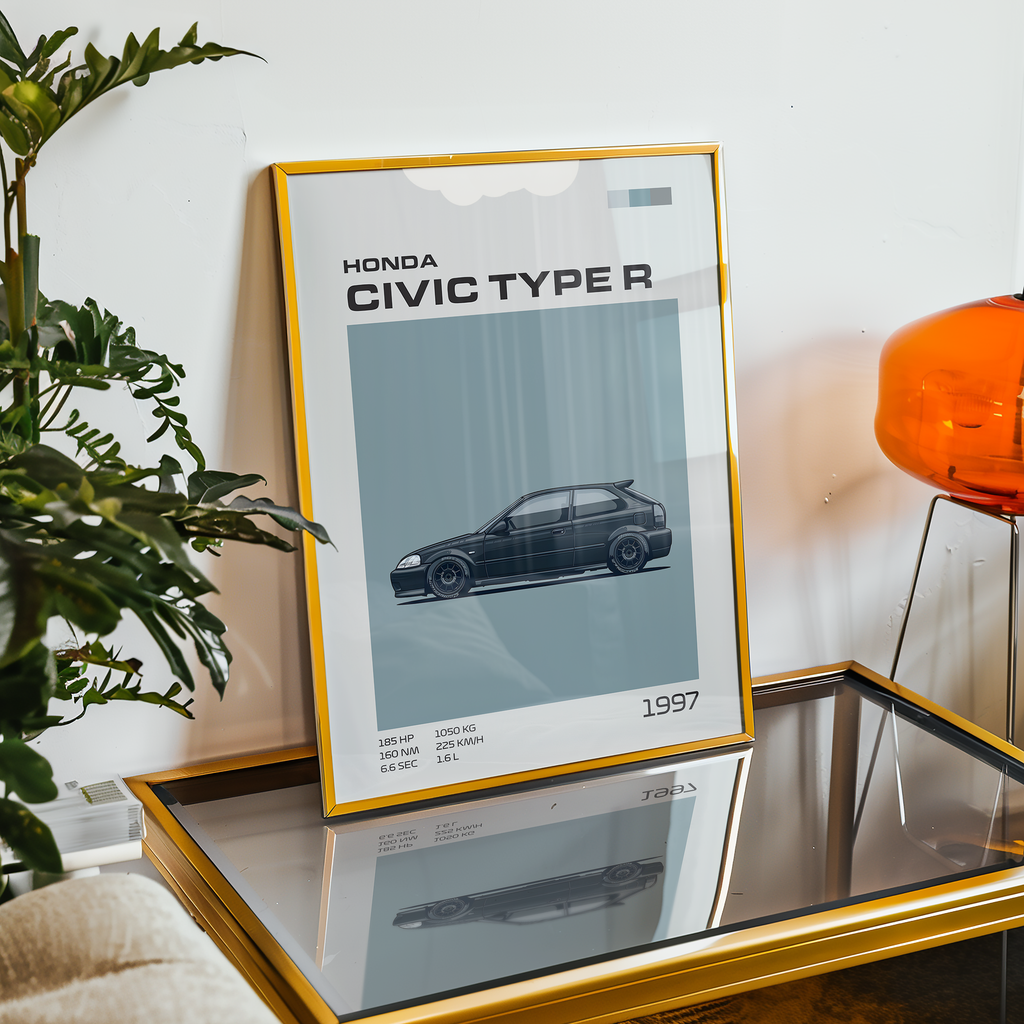 Poster Honda Civic Type R EK9 "Classic Edition"