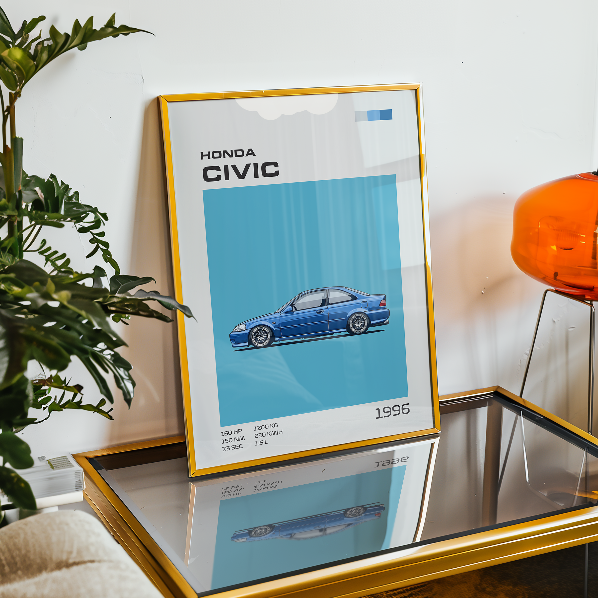 Poster Honda Civic 1996 "Classic Edition"