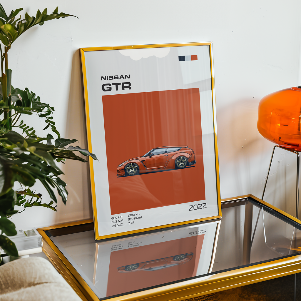 Poster Nissan GT-R R35 (2007-2022) "Classic Edition"