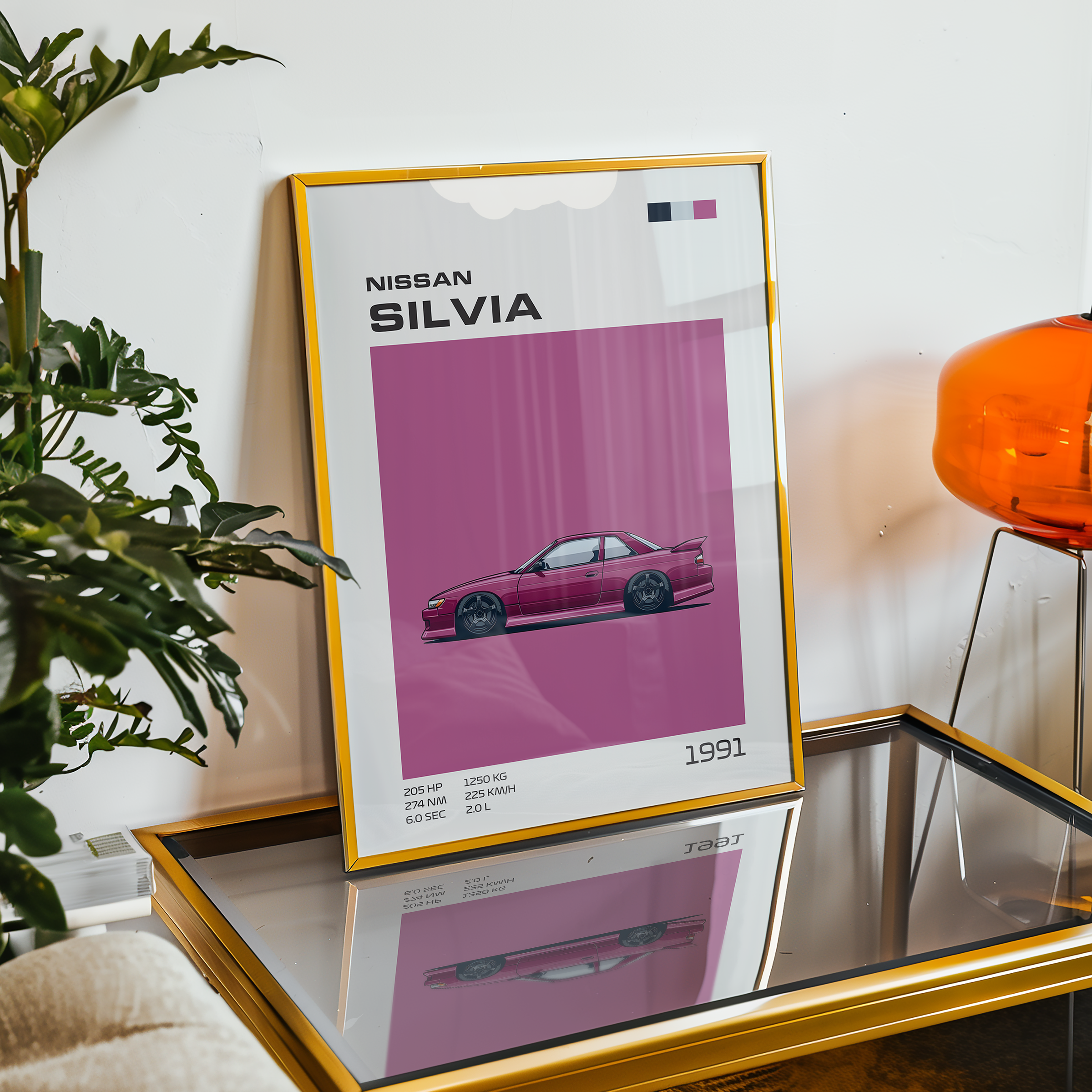 Poster Nissan Silvia PS13 (1991-1993) "Classic Edition"