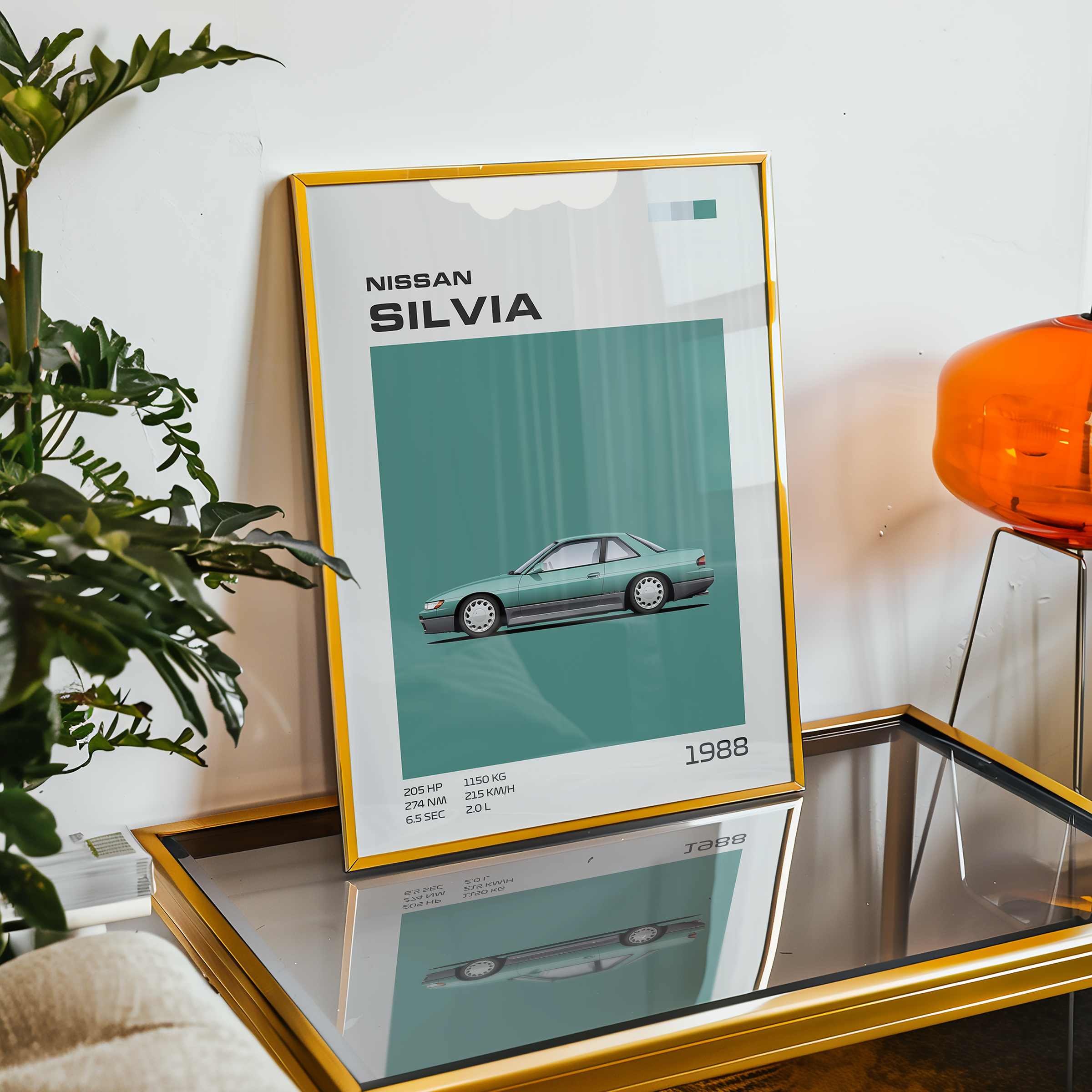 Poster Nissan Silvia S13 (1988-1994) "Classic Edition"