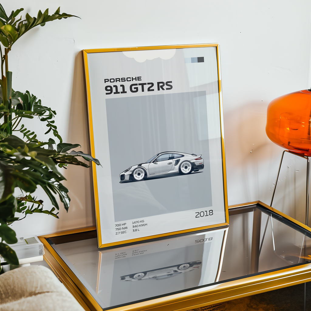 Poster Porsche 911 GT2 RS "Classic Edition"