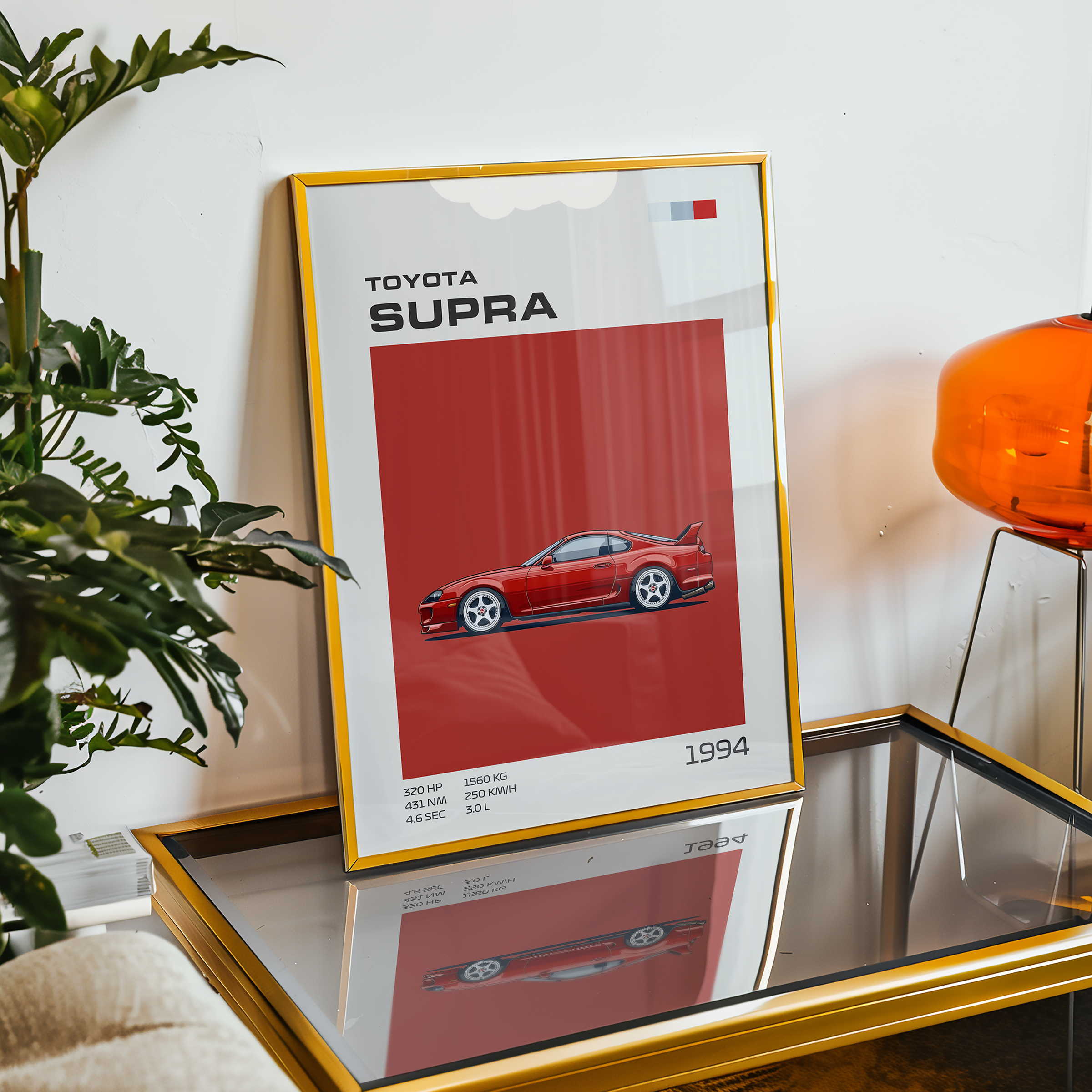 Poster Toyota Supra A80 (1993-2002) "Classic Edition"