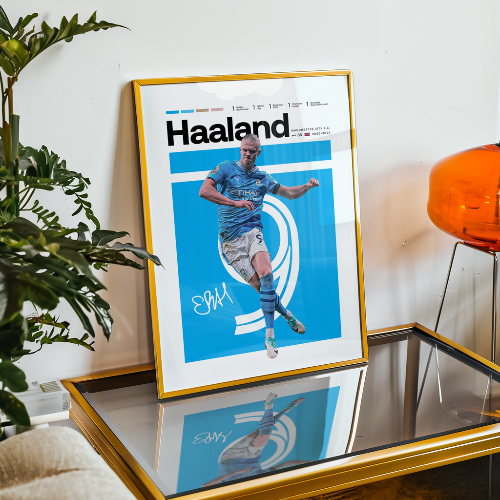 Poster Erling Haaland "Stats Edition"