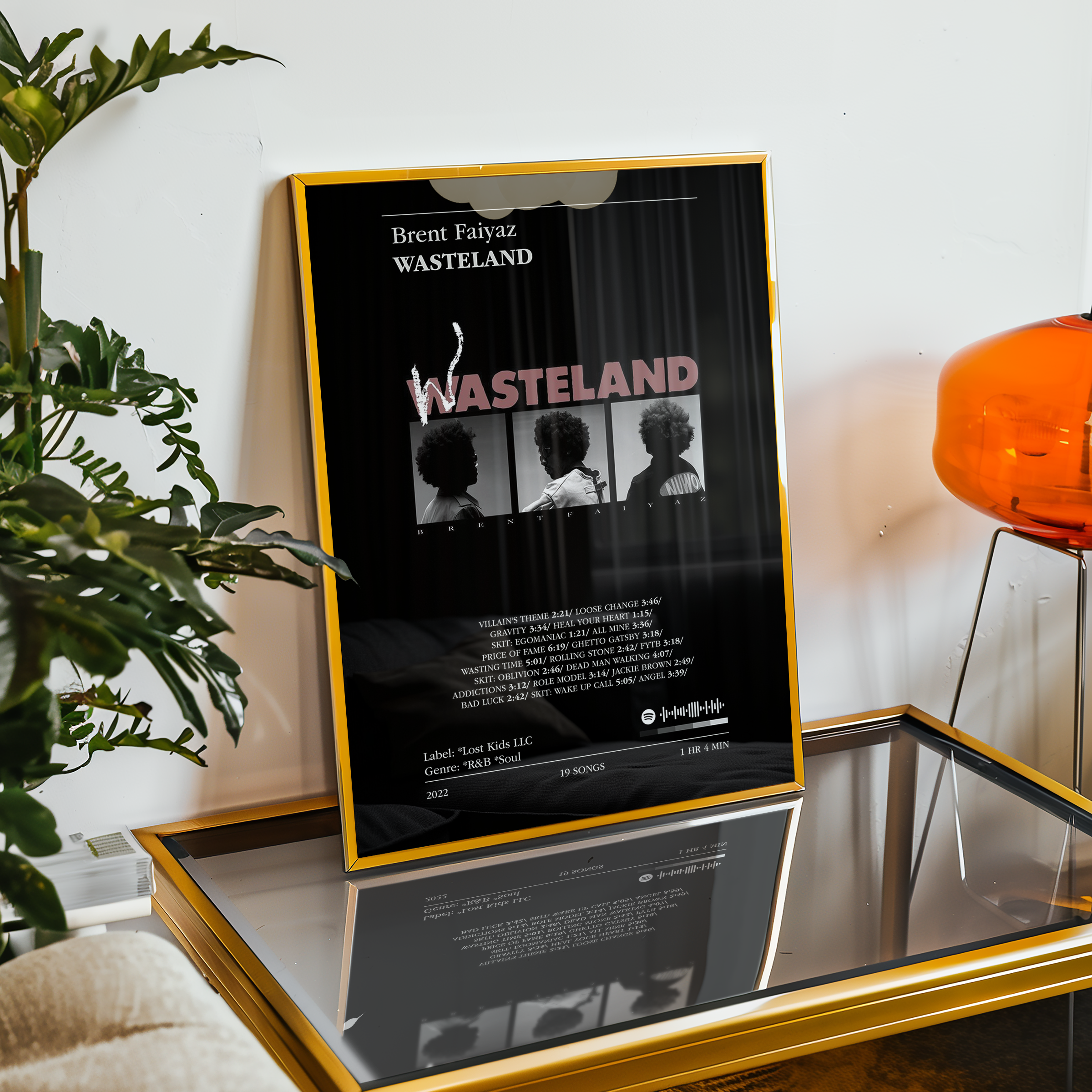 Poster Brent Faiyaz - WASTELAND