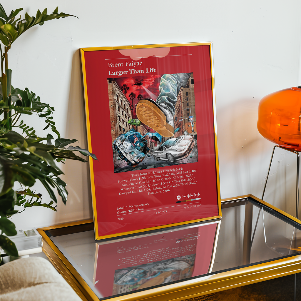 Poster Brent Faiyaz - Larger Than Life