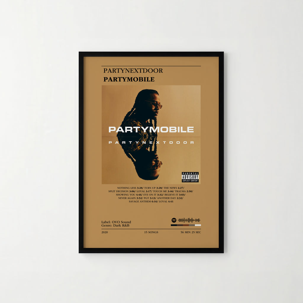 Poster PARTYNEXTDOOR - PARTYMOBILE
