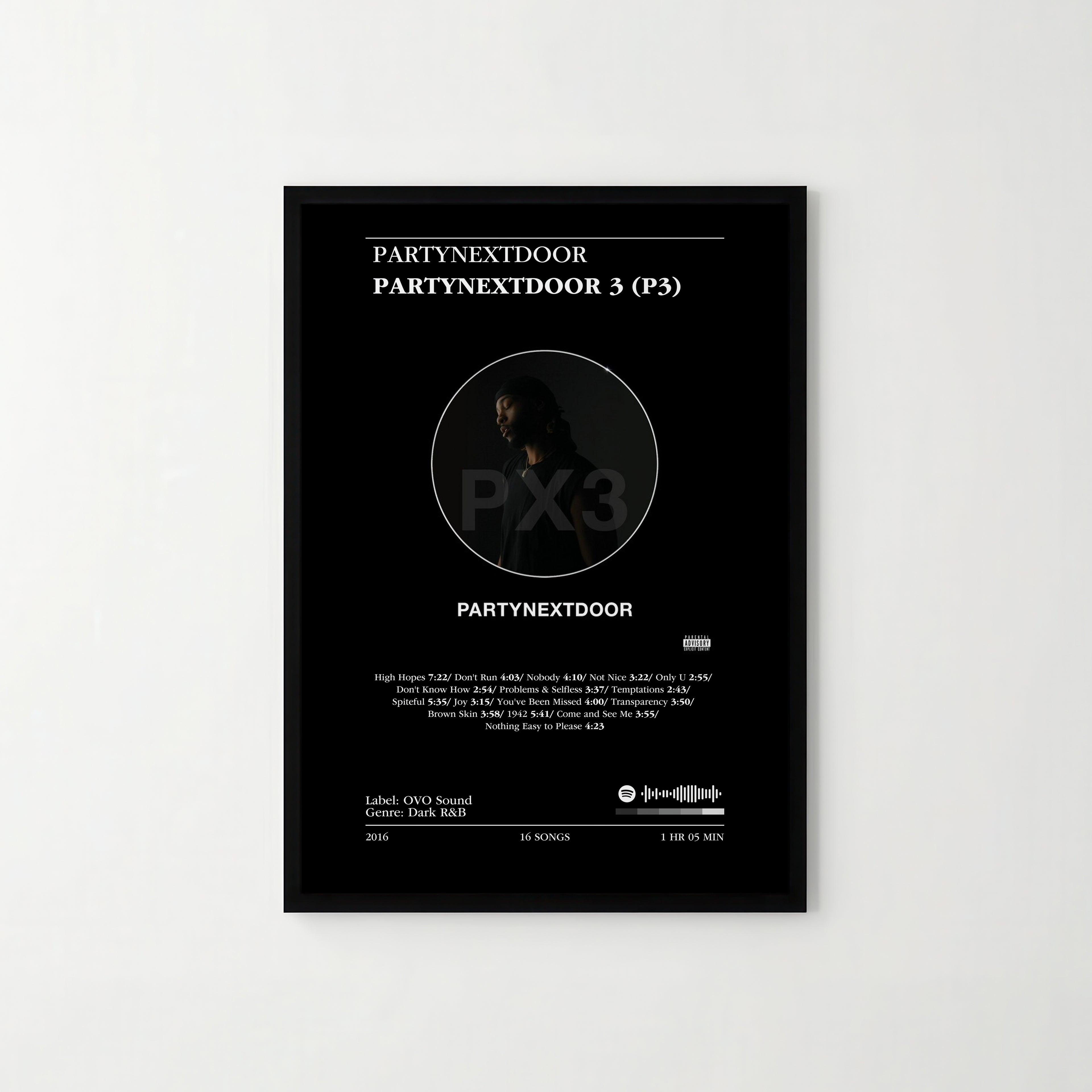Poster PARTYNEXTDOOR - PARTYNEXTDOOR 3 (P3)