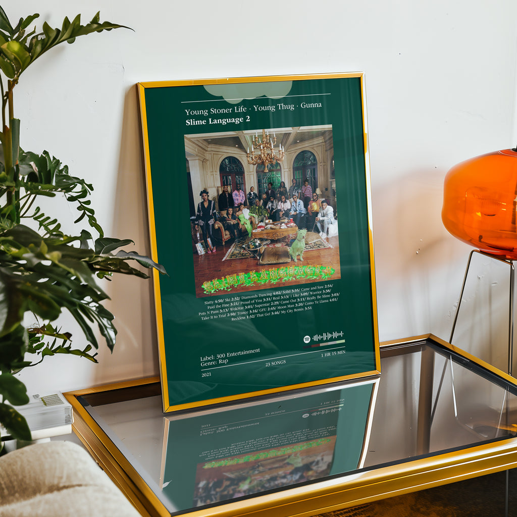 Poster Young Thug & Gunna & YSL - Slime Language 2