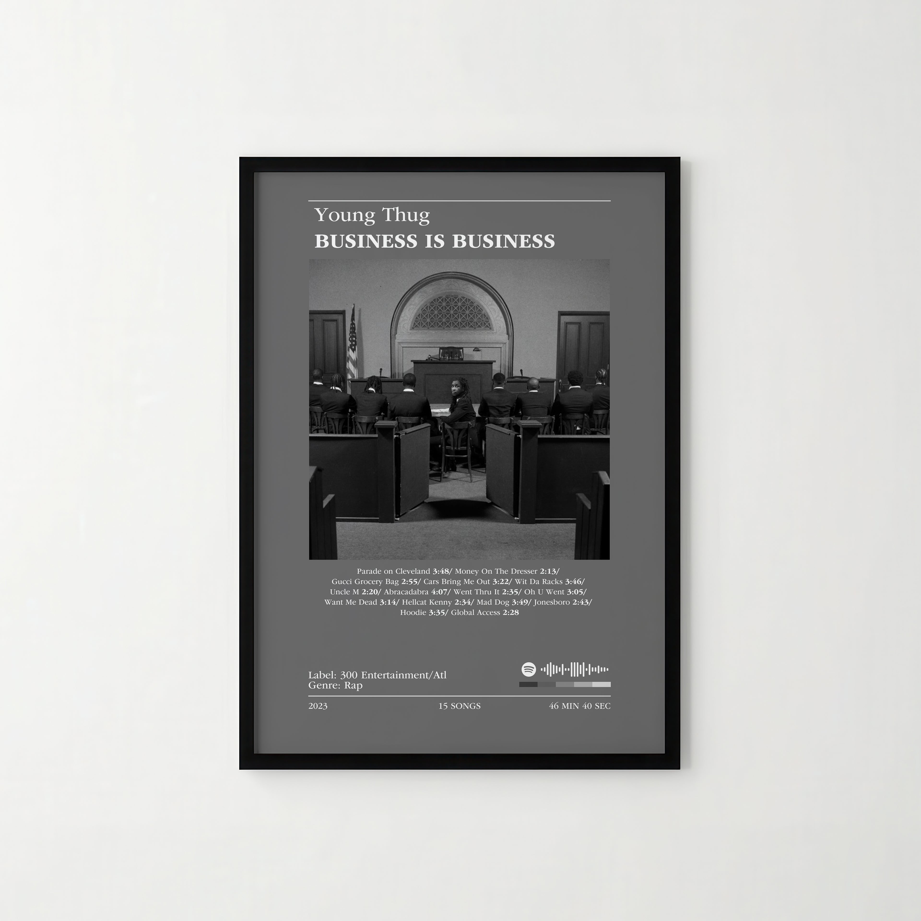 Poster Young Thug - BUSINESS IS BUSINESS