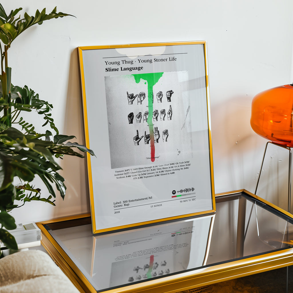 Poster Young Thug & YSL - Slime Language