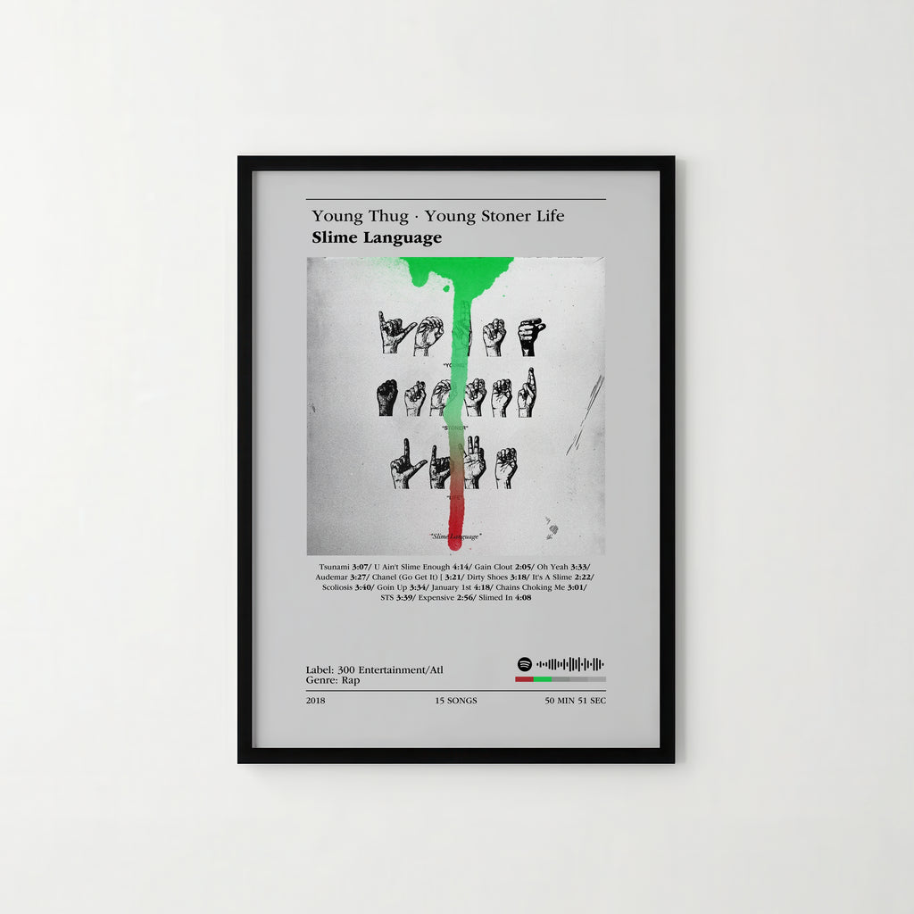 Poster Young Thug & YSL - Slime Language